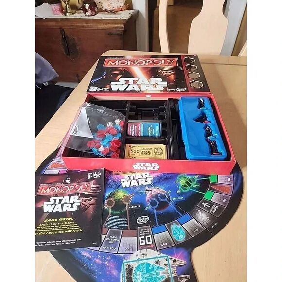 STAR WARS Monopoly. The Force Awakens Edition Board Game, Disney 2015. Complete! - Picture 1 of 2